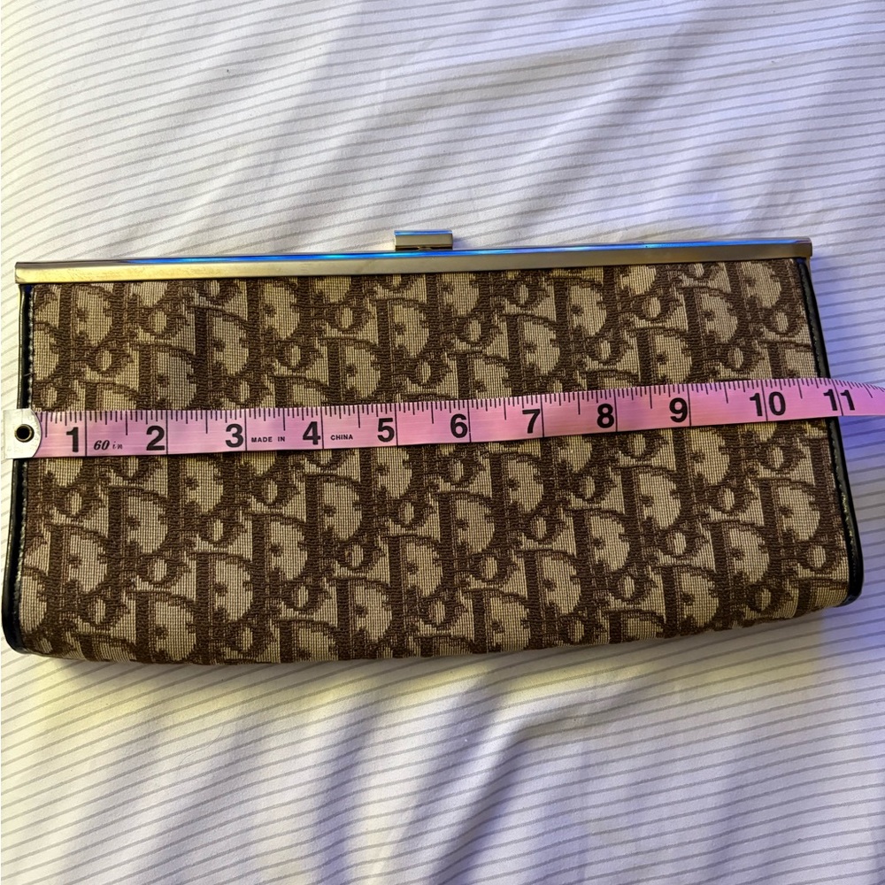 Dior Tan and Brown Monogram canvas Clutch
